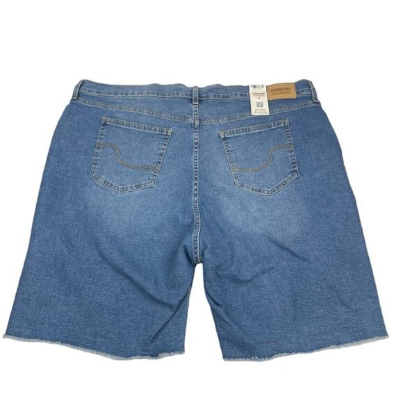 NWT Signature by Levi Strauss & Co Heritage High-Rise Bermuda Denim Short Sz 24 - Picture 8 of 9
